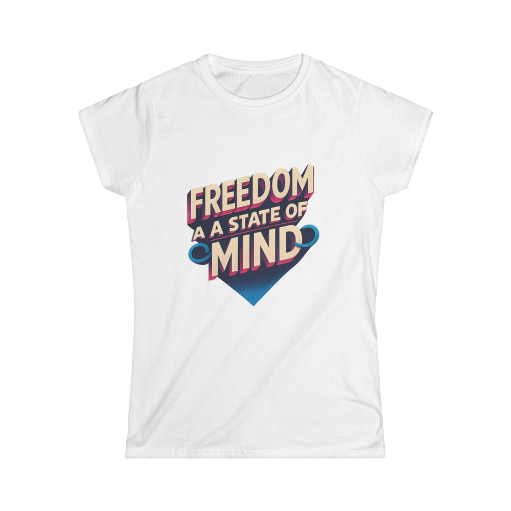 Close-up of inspirational text on casual women’s shirt

