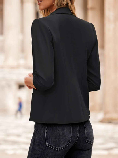 Women's Casual 3/4 Sleeve Blazer - Lightweight, Washable