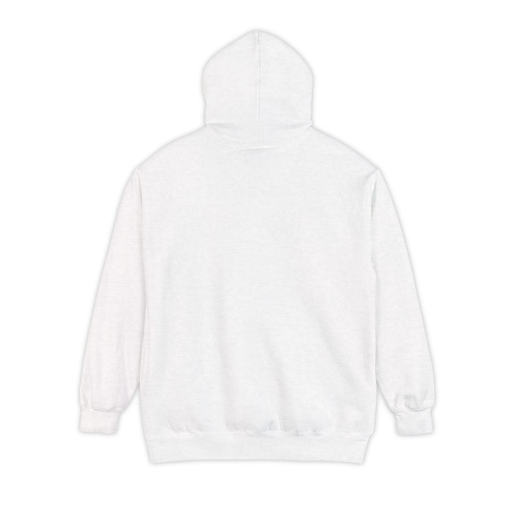 Close-up of Bear Graphic Hoodie and Unisex Sweatshirt logo on charcoal and white garments

