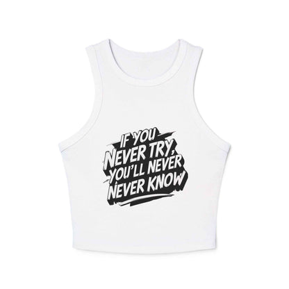 Motivational Racer Tank for Women – Inspiring Workout Wear