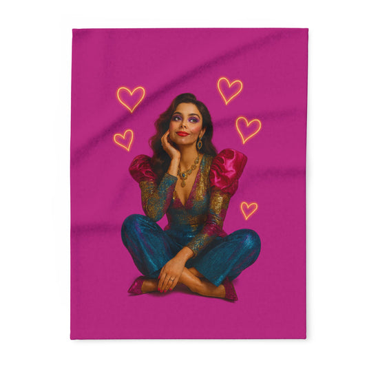 Close-up of plush Arctic Fleece Blanket texture - feel the softness