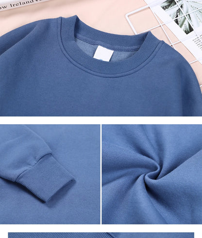 Coffee Weather Sweatshirt Women interior fleece lining detail and quality stitchin