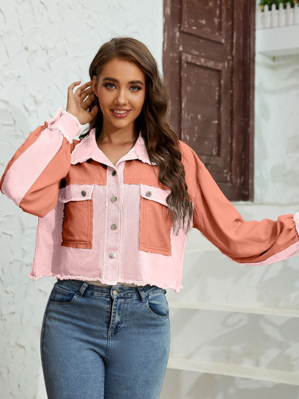 Color Pop Confidence – Chic Women's Jacket for Fall

