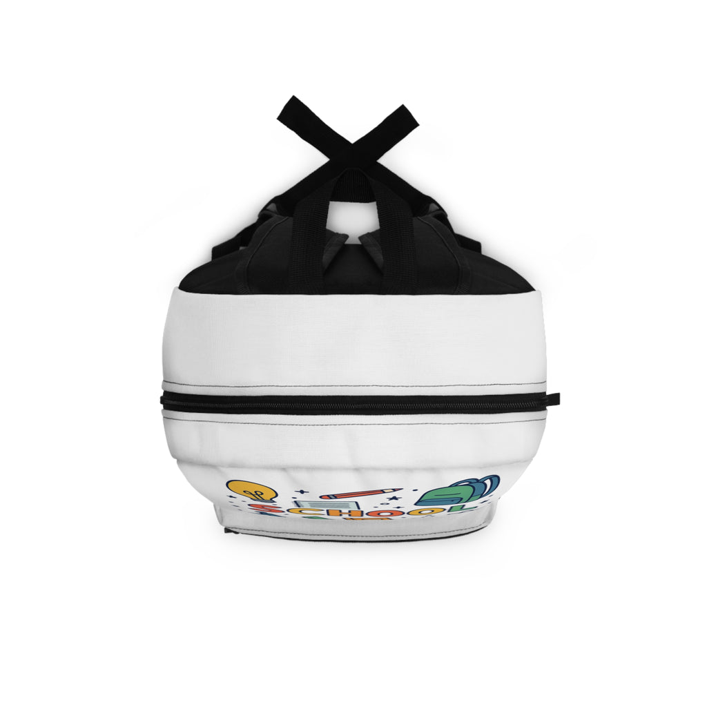 Educational design school backpack for students made from quality polyester material

