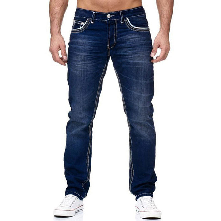 Comfortable cotton straight leg jeans – timeless men’s style

