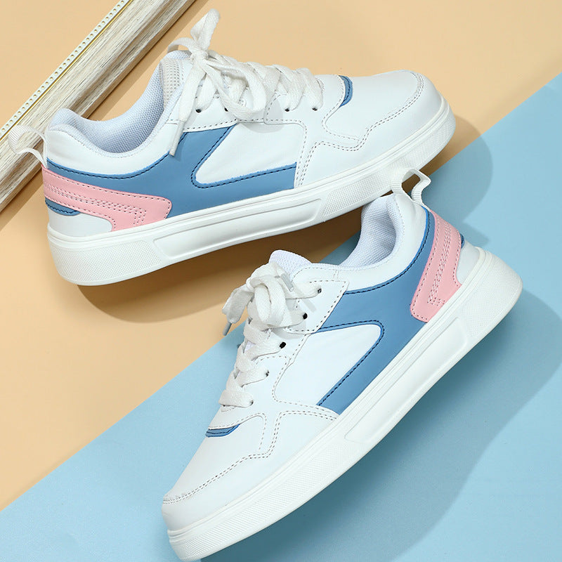 Comfortable mid heel unisex sneakers with rubber sole

