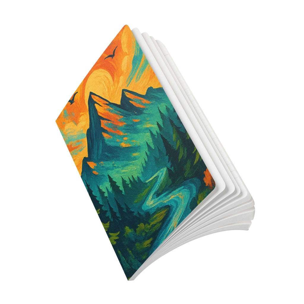 Nature journal in backpack, ideal for sketching on the go

