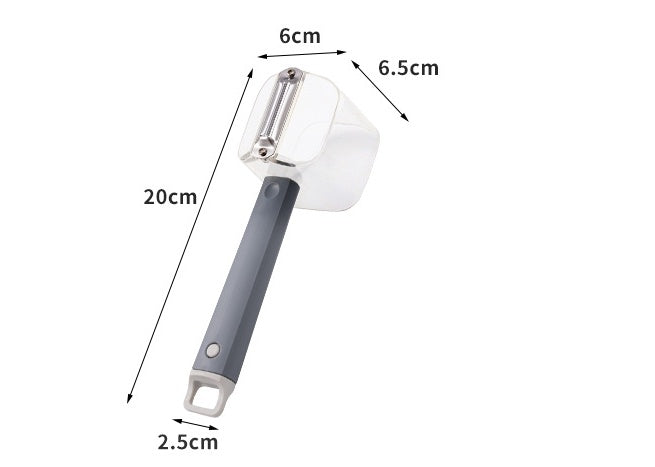 Compact single head stainless steel vegetable peeler for essentials