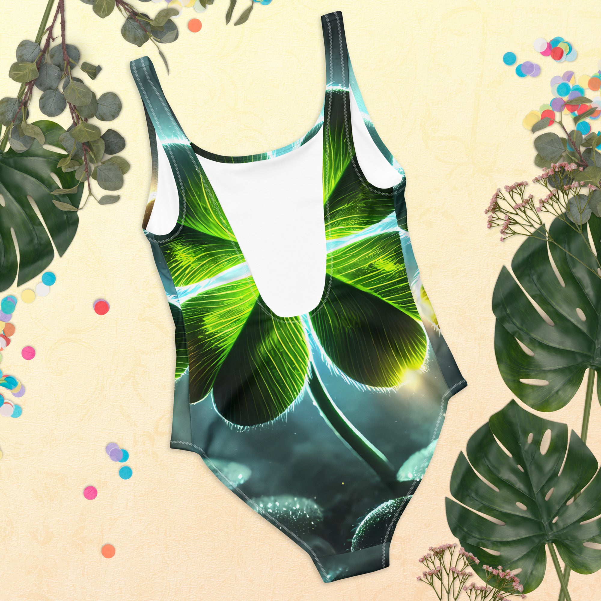 Confidence-boosting women's swimsuit for pool or ocean wear

