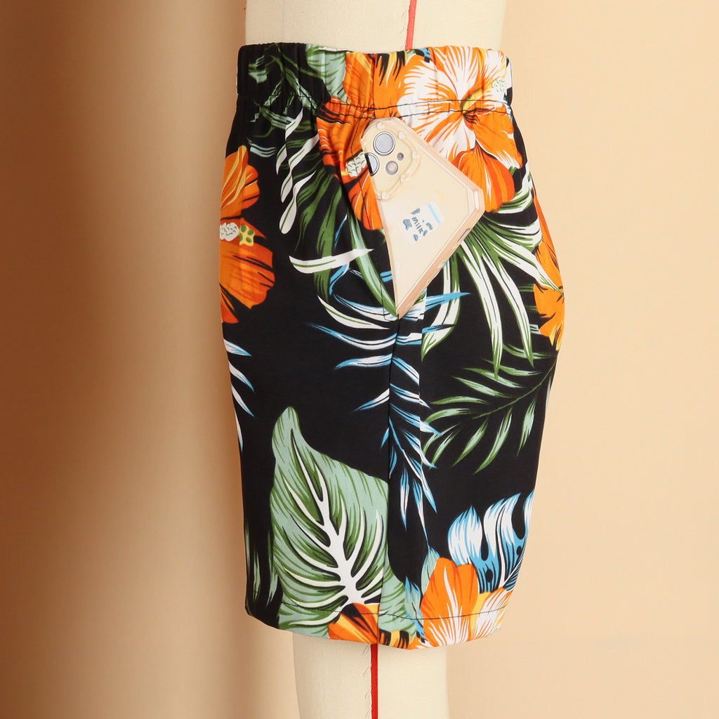 Coordinated tropical family look for unforgettable vacations


