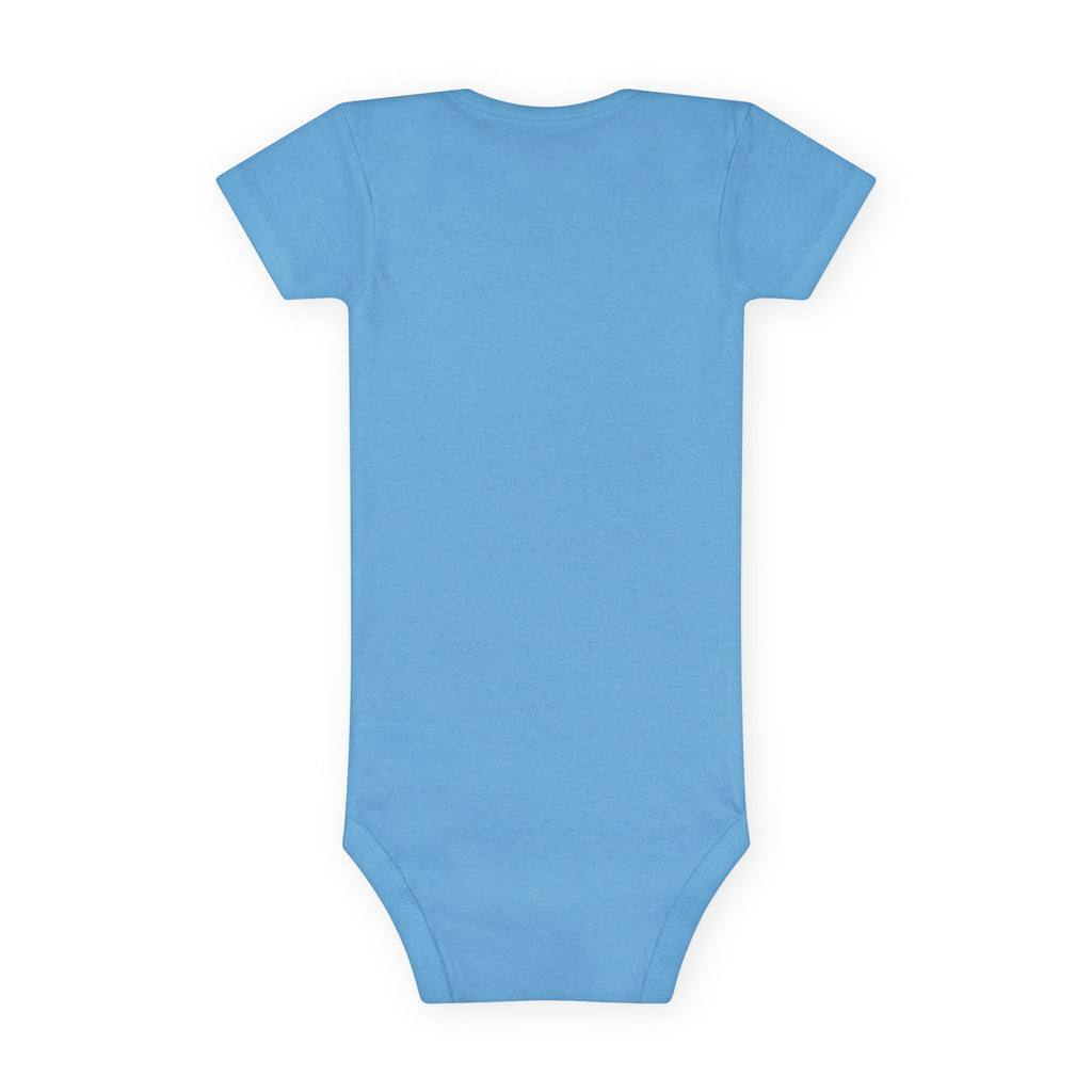 Cotton cute bunny baby onesie displayed in natural light, highlighting soft fabric

