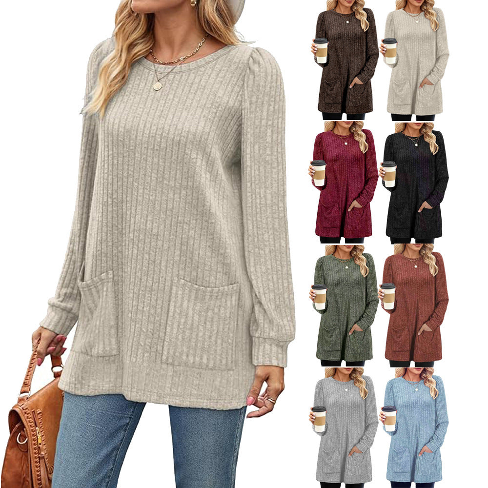 Cozy Gray Long Shirt: Perfect for Autumn Commuting Looks