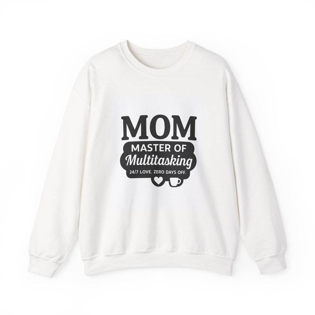 Flattering fit sweatshirt with fun mom-themed quote

