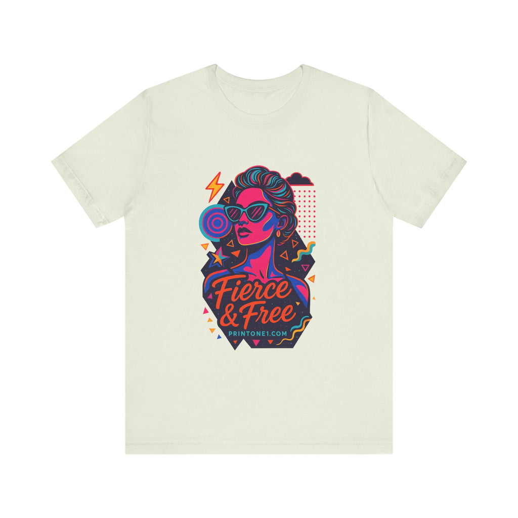 Statement unisex t-shirt worn confidently outdoors

