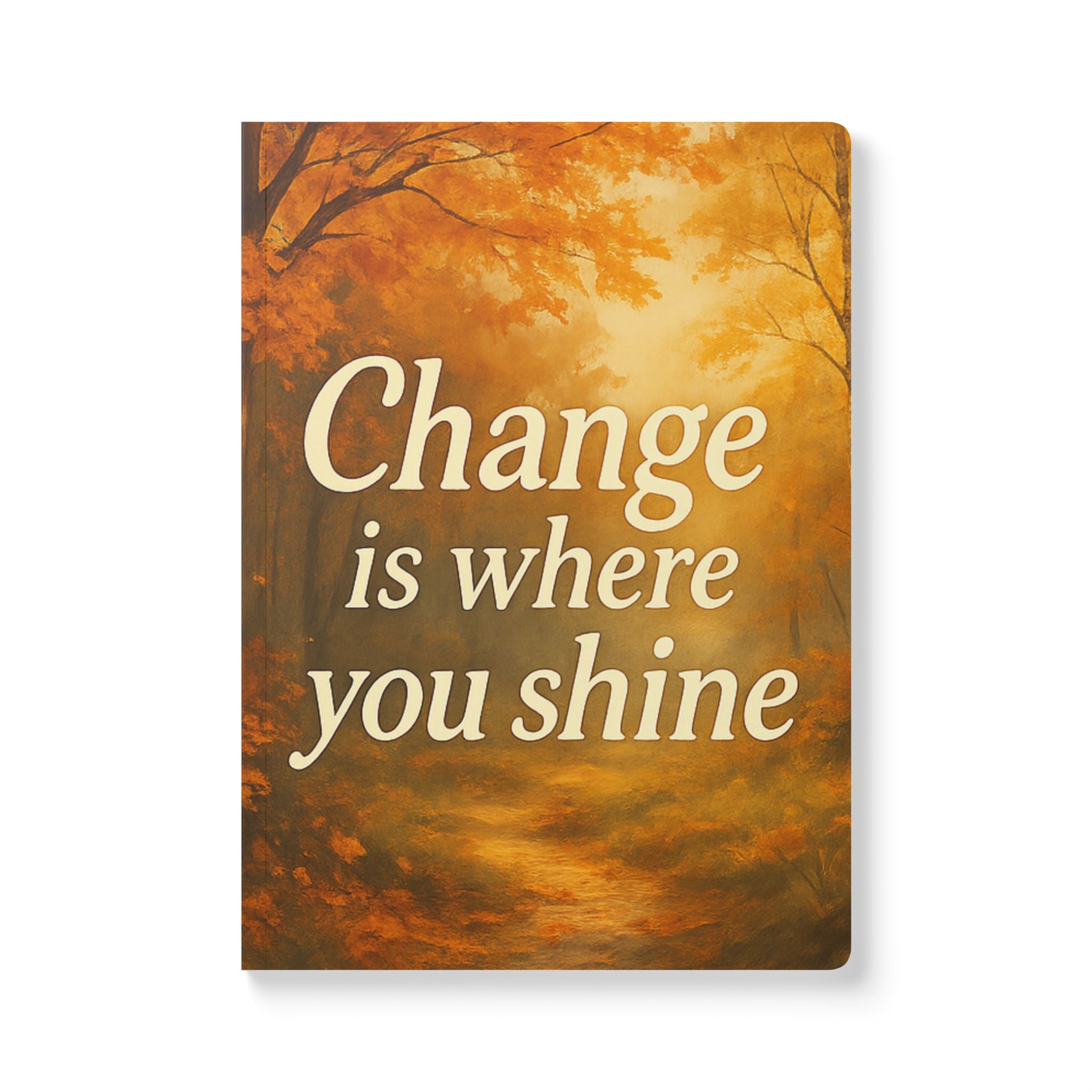 Durable inspirational notebook with perforated pages for daily use