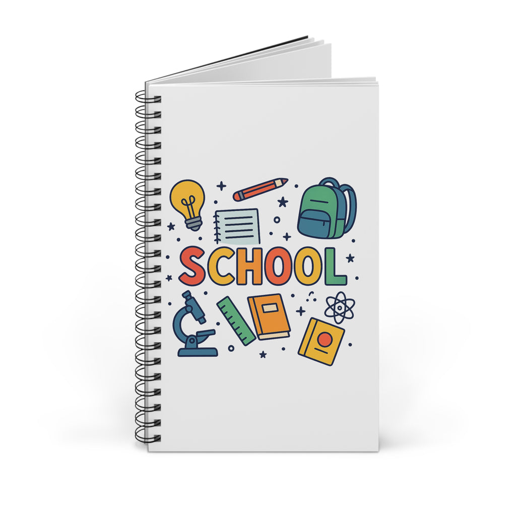 Spiral journal displayed as back-to-school gift

