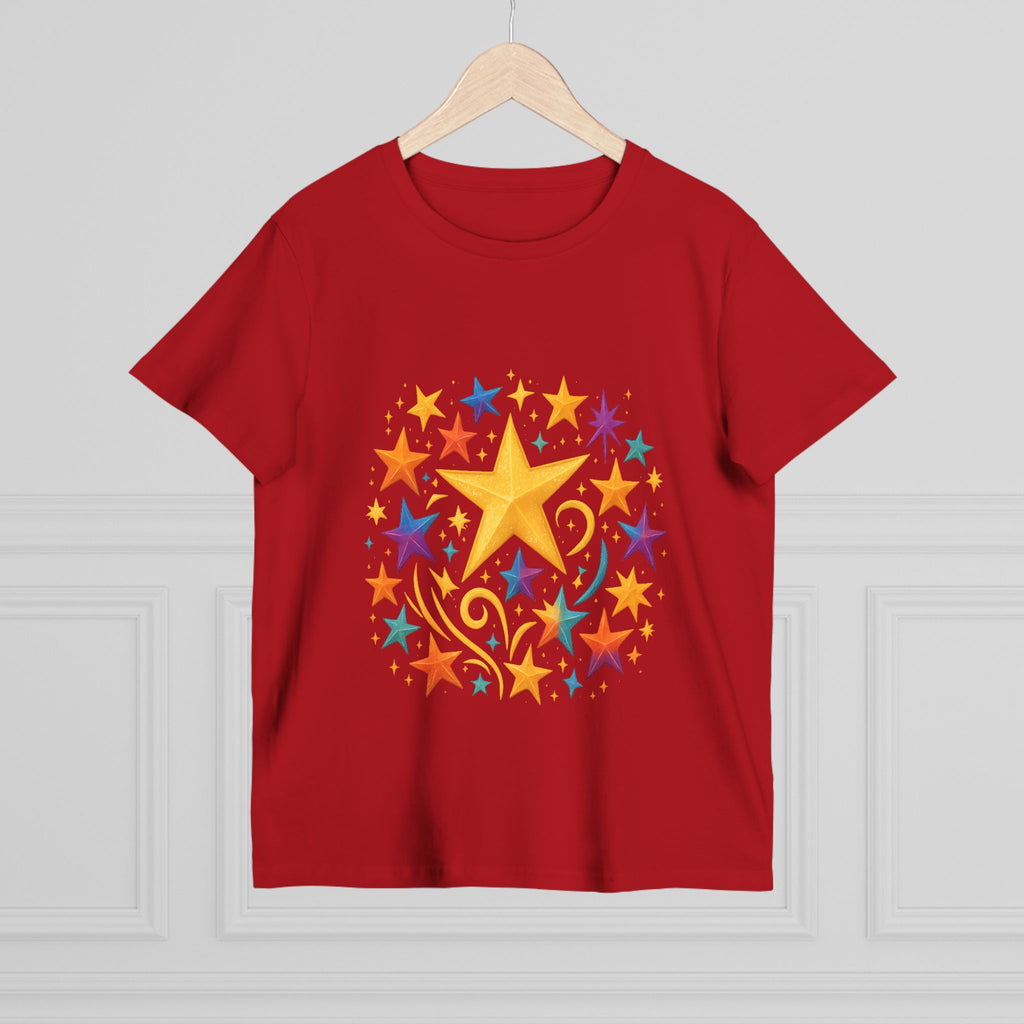 Durable star graphic shirt perfect for casual and festive wear







