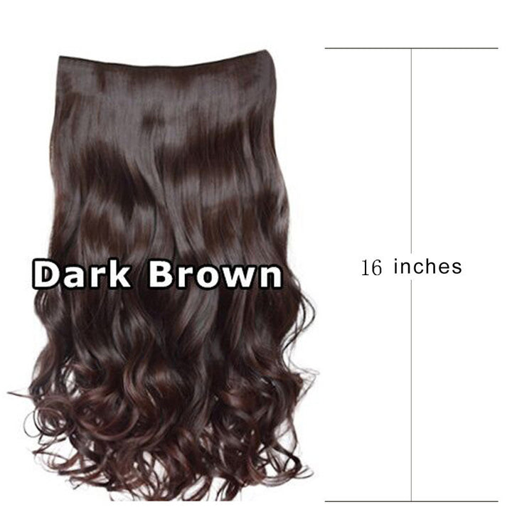 synthetic curly hair extensions long waves secure clips comfortable wear

