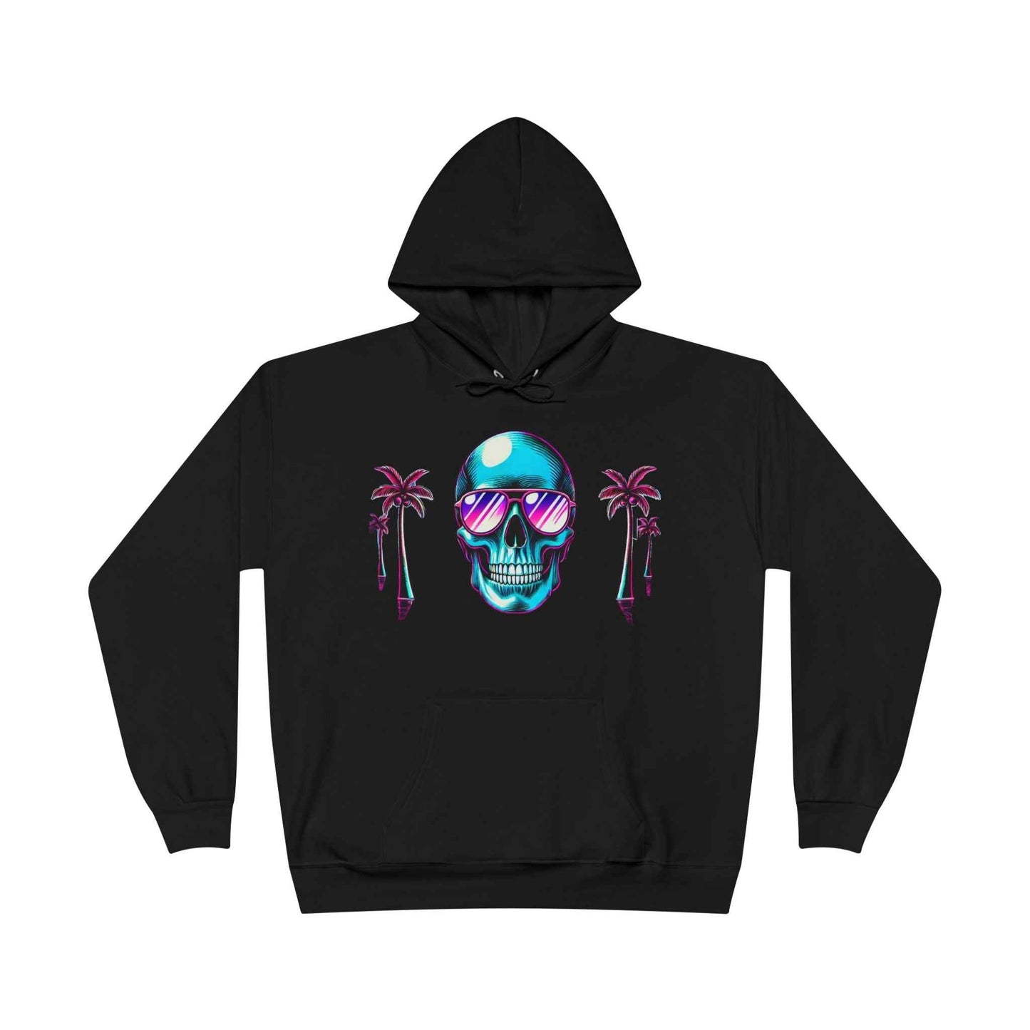 Tropical Skull Unisex Eco Hoodie - Bold & Sustainable Style