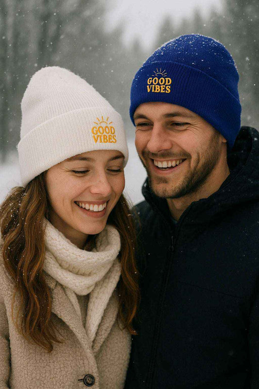 Timeless Cuffed Beanie – Embroidered Winter Gift Hat
