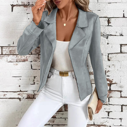 Elegant Blue Women’s Jacket – Autumn & Winter Staple

