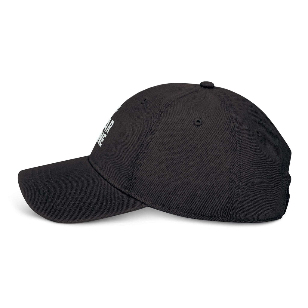 Pigment-dyed denim hat with Fear None logo, gift for him or her

