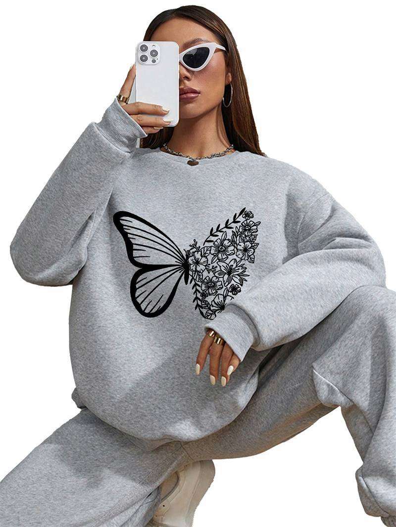 Soft cotton-blend sweatshirt for women’s winter outfits

