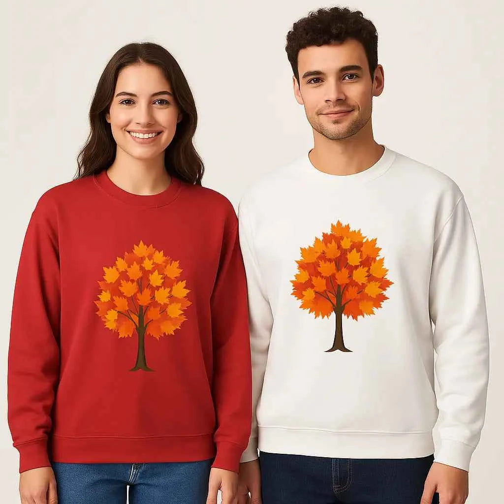 Autumn Tree Sweatshirt – Cozy Fall Crewneck