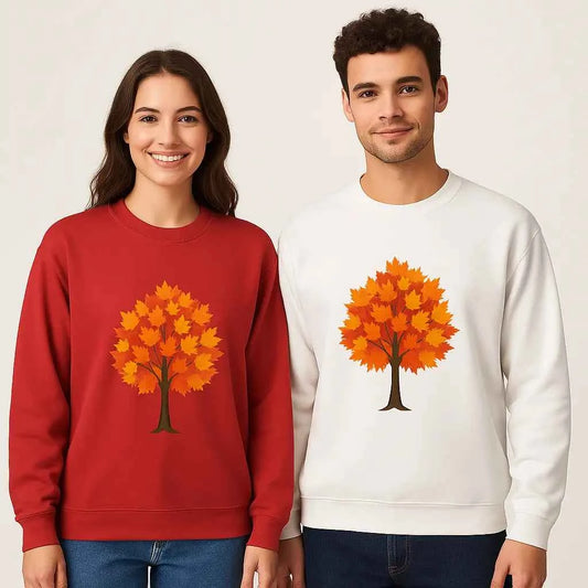 Autumn Tree Sweatshirt – Cozy Fall Crewneck