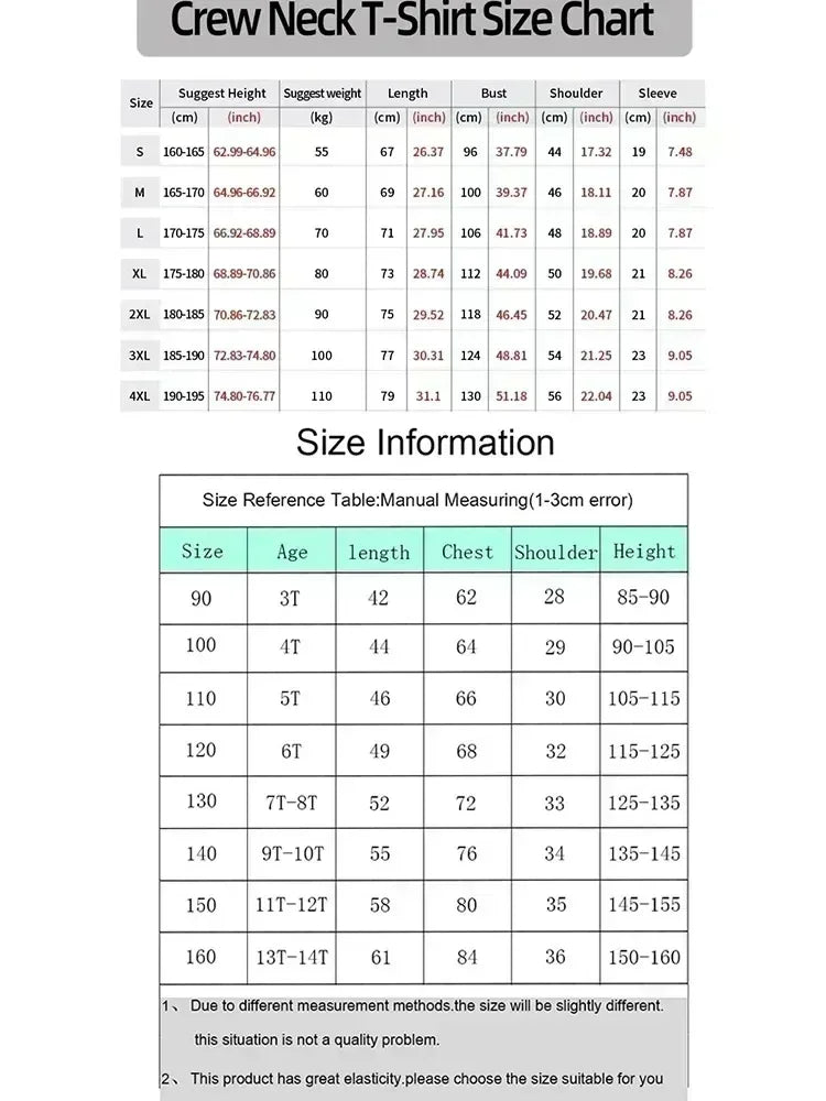 Family Matching T-Shirts – coordinated look for family of three or four