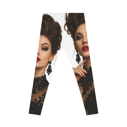 Fashion-forward women’s casual leggings with elastic waistband