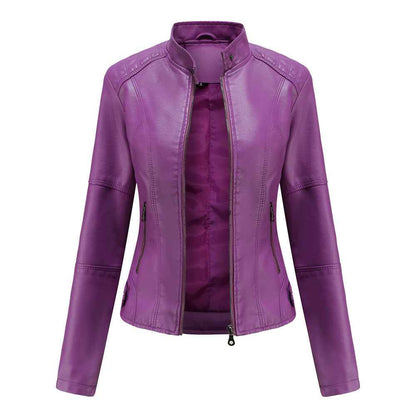 PU Leather Jacket for Women - Urban Elegance Redefined