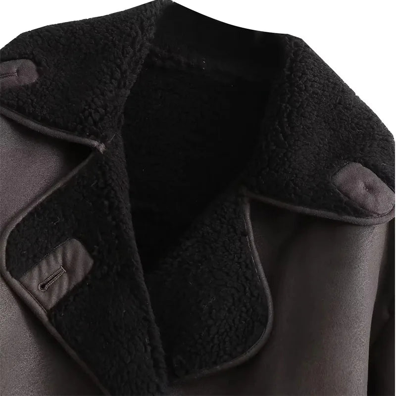 Faux leather jacket for women – polished look, easy layering