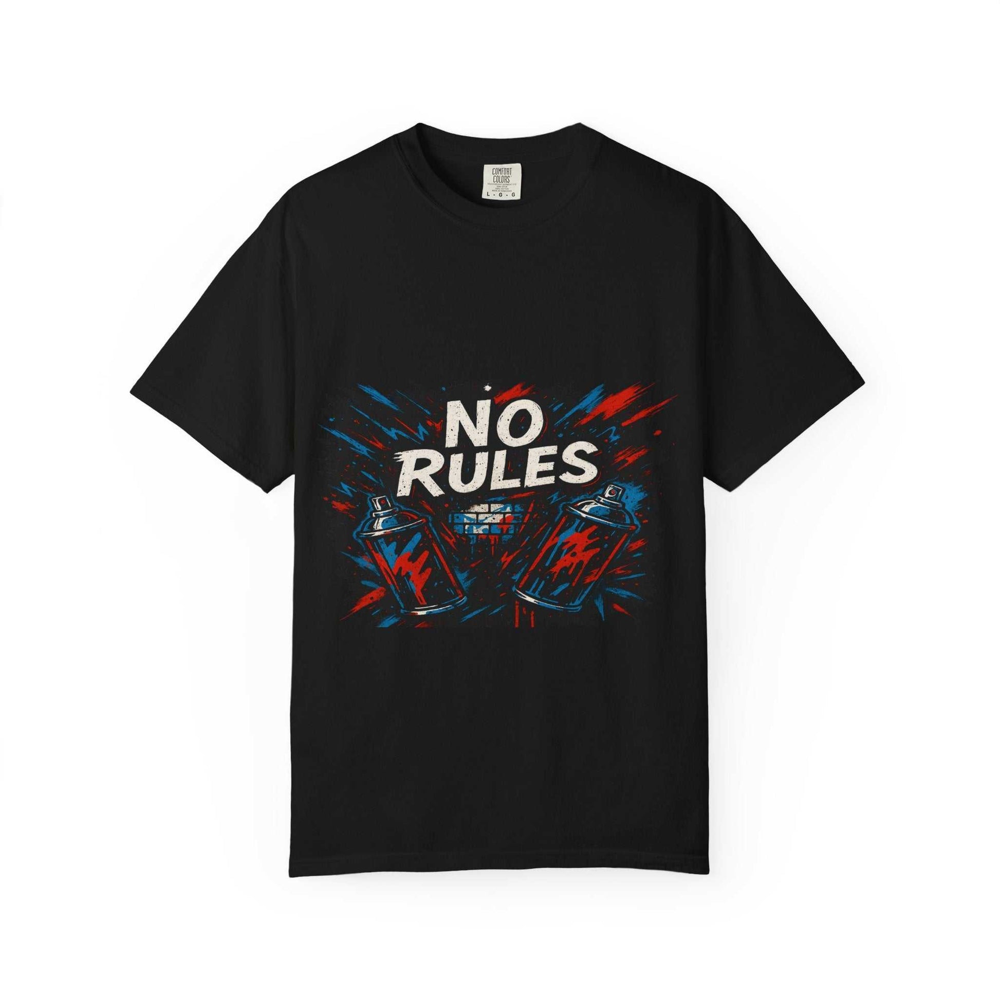 No Rules Graphic Tee – Unisex Shirt for Bold Expression www.PrintOne1.com