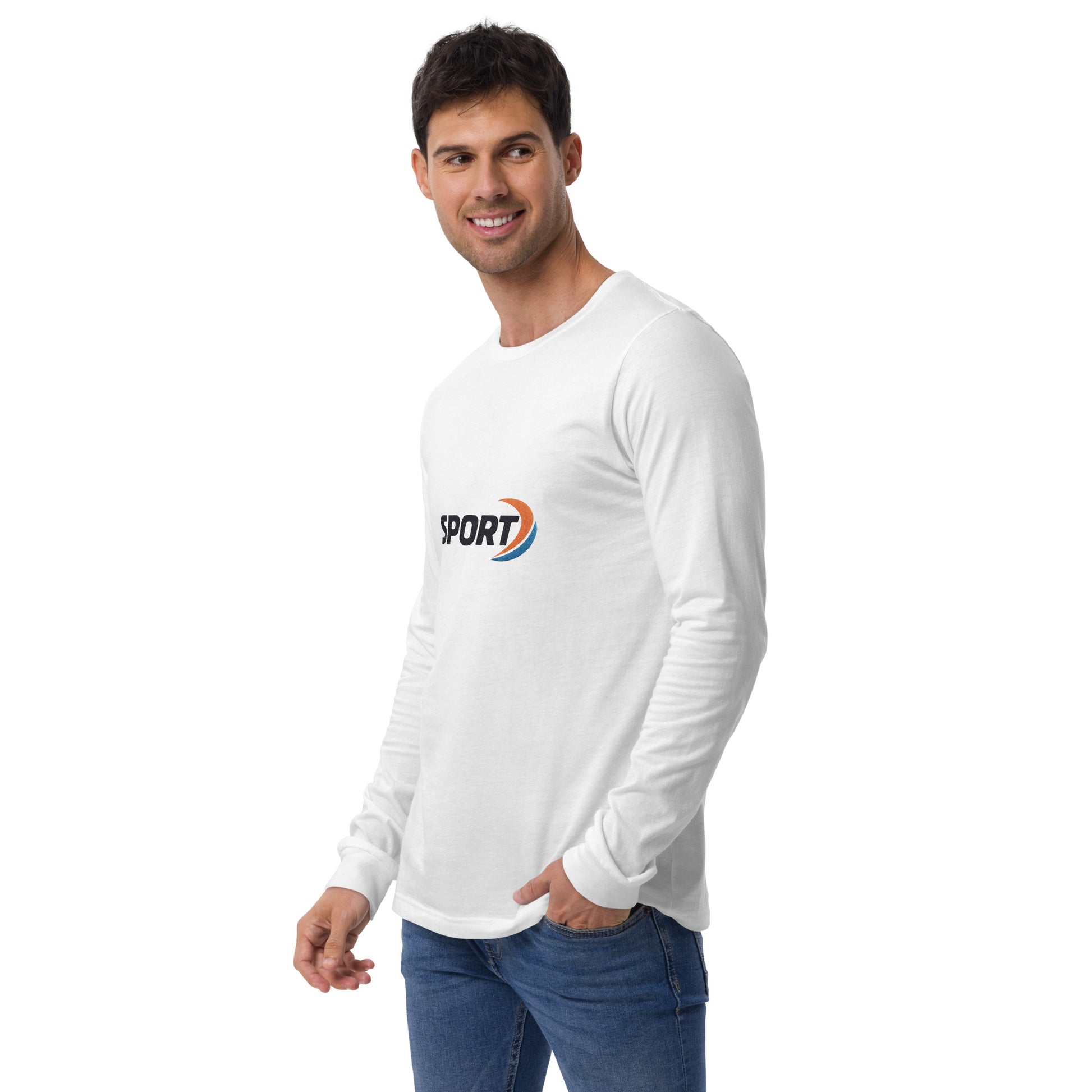 Flat lay of all color options, highlighting versatility of the Unisex Long Sleeve Tee.

