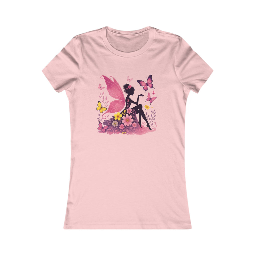Woman wearing boho tee in natural outdoor setting

