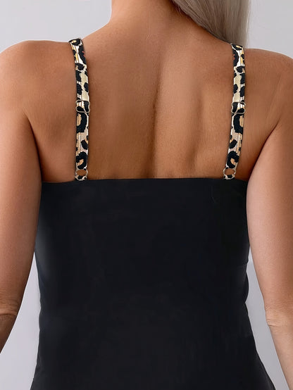 “Flattering Cut-Out Casual Swimsuit for Sun-Kissed Skin”

