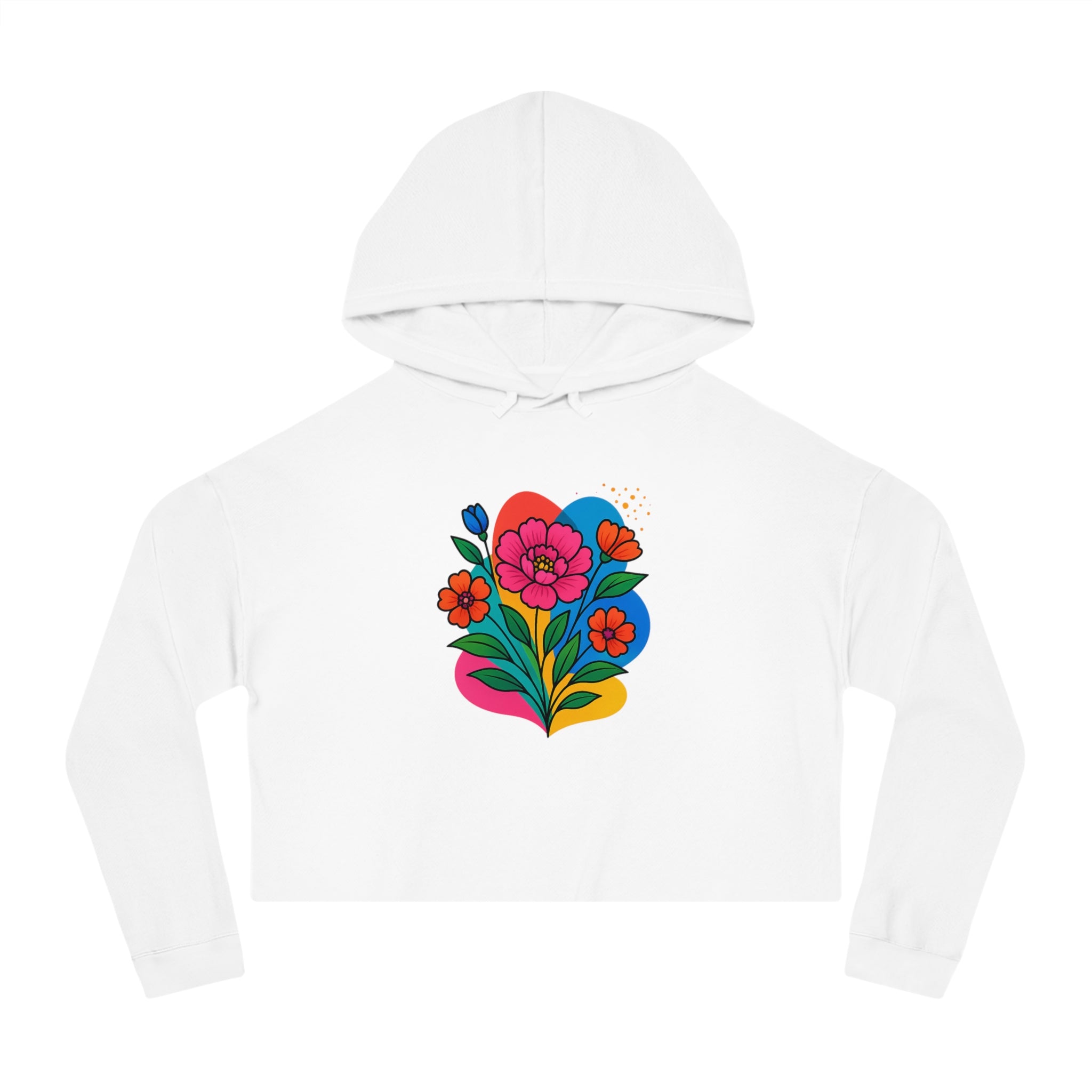 Floral cropped hoodie – spring layering with jeans