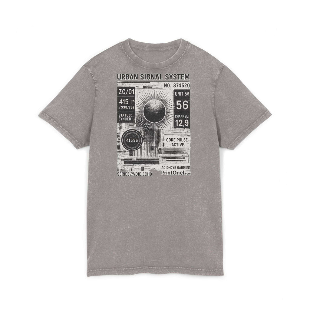 Urban Acid Wash Tee – Retro Streetwear Statement www.PrintOne1.com