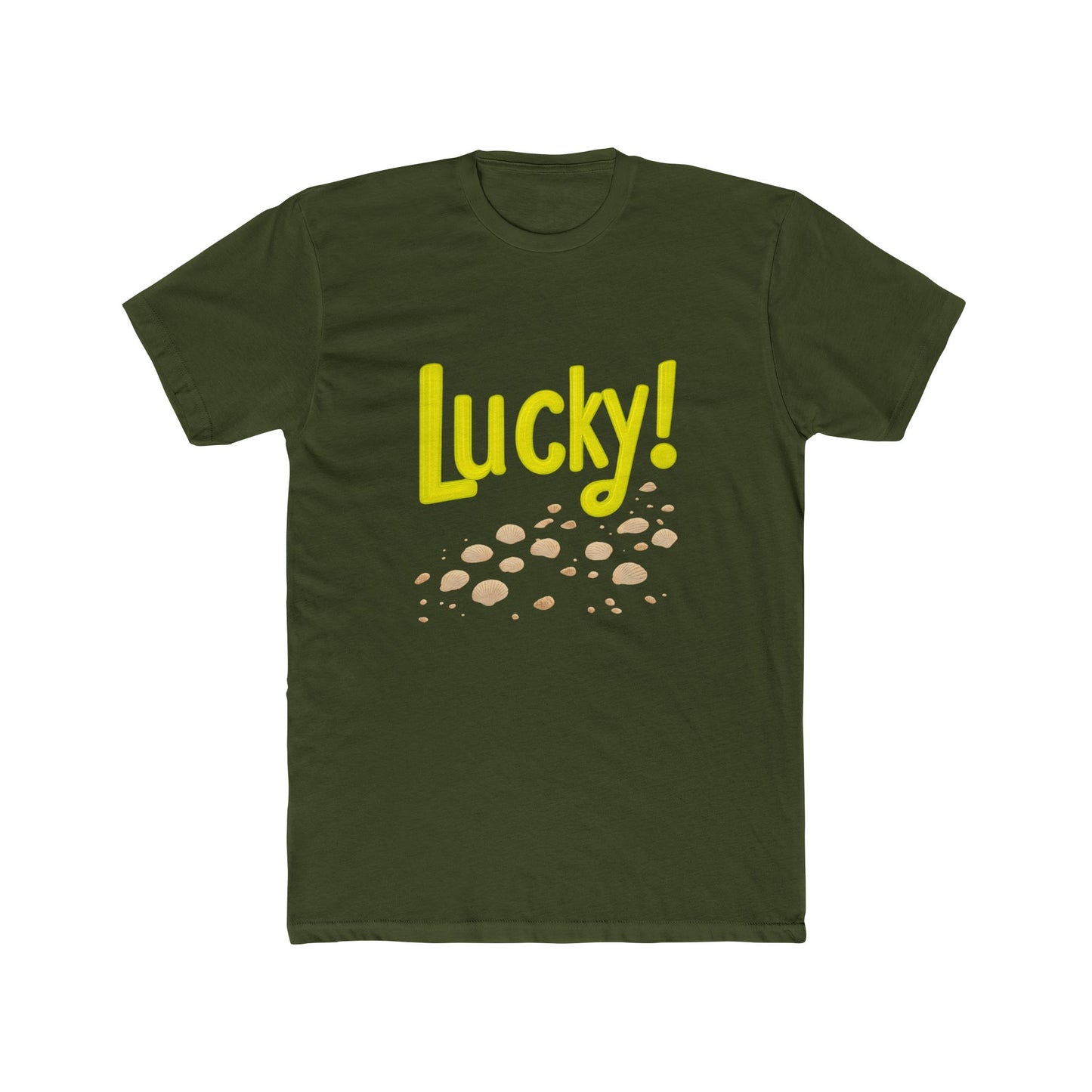 Gift joy with the vibrant "Lucky!" Cotton Tee for all occasions
