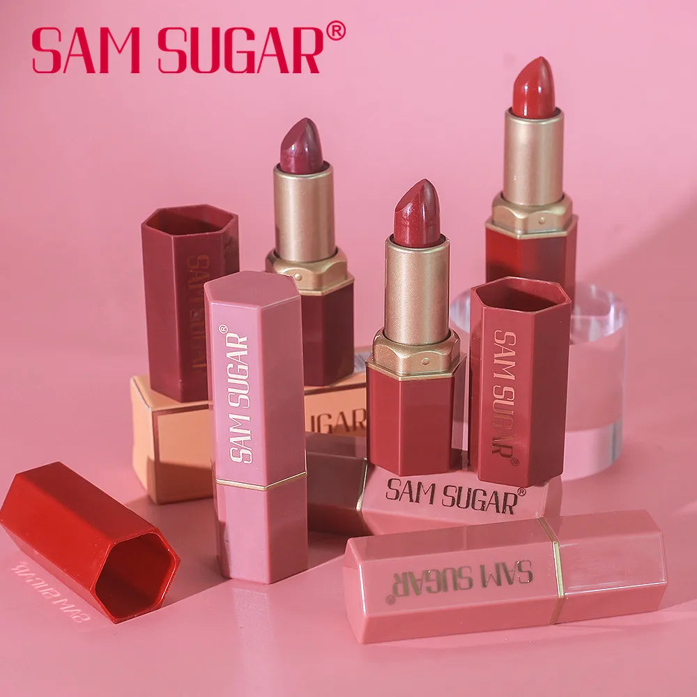 Gold Bar Lipstick gift shot – ribbon, Valentine’s Day ready packaging