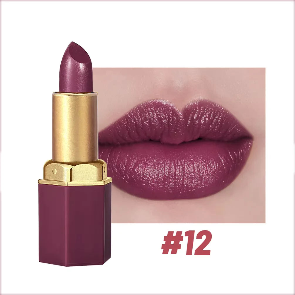 Gold Bar Lipstick in bag – slim gold tube for on-the-go touchups