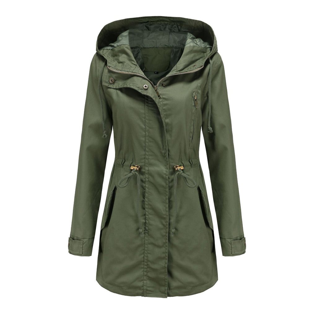 Gray Cotton Anorak – Thick Cotton, Heat-Set Shape, Pockets