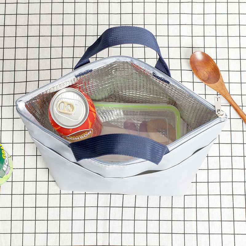 Gray Portable Bento Lunch Bag – Modern Simplicity Meets Superior Insulation

