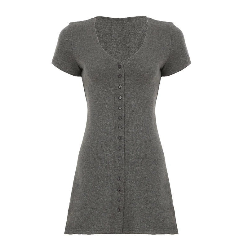 Casual V-Neck Mini Dress - Your New Summer Essential