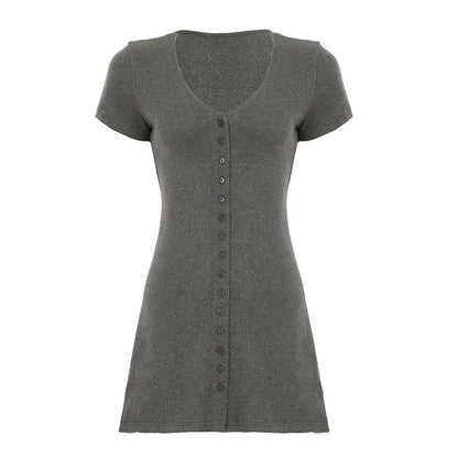 Casual V-Neck Mini Dress - Your New Summer Essential