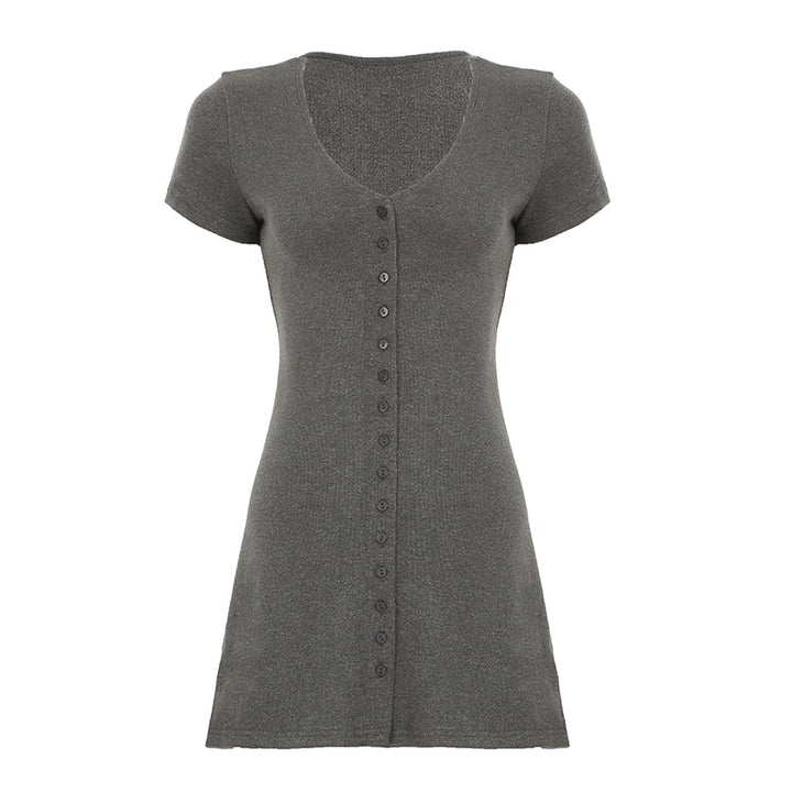 Casual V-Neck Mini Dress - Your New Summer Essential