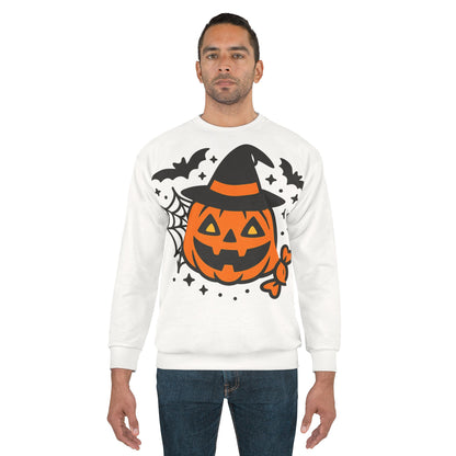 Halloween Pumpkin Sweatshirt – unisex cozy fit for spooky season