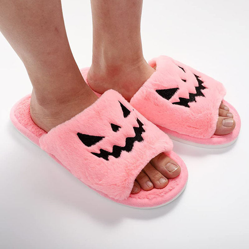 Halloween Slippers Women – Plush Indoor Shoes for Cozy Evenings