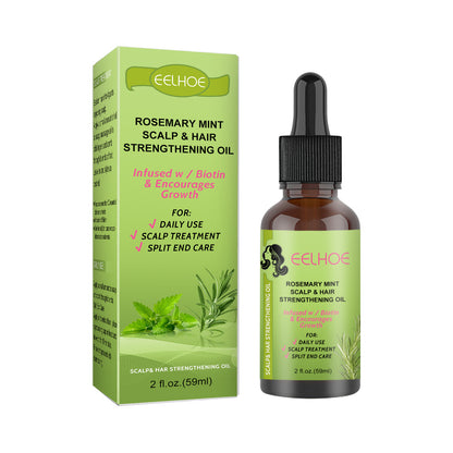 Herbal Rosemary Mint Hair Growth Oil for dry scalp and split ends